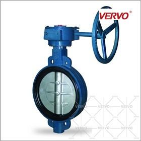 Gray Iron Castings Gg25 Worm Butterfly Valve PN10 Dn100 Wafer Butterfly Valve 4 Butterfly Valve
