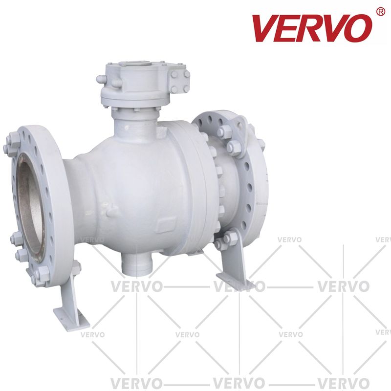 China Full Bore ASTM A216 WCB Trunnion Ball Valve API 598 300LB factory