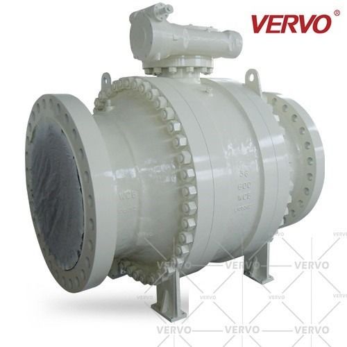 China 600Lb Rtj Worm Operated Trunnion Ball Valve ASME B16.10 factory
