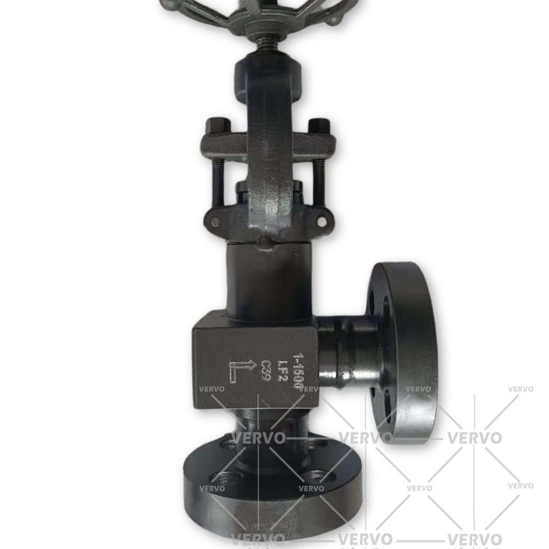 China Dn25 Industrial Globe Valve 90 Degree Angle Globe Valve 1500lb factory