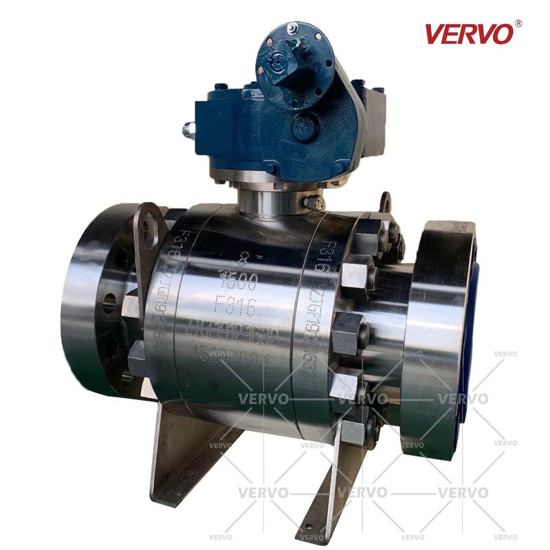 China A182 F316 1500Lb Trunnion Type Ball Valve 200MM Diameter factory