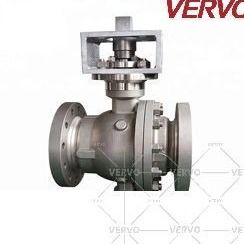 China Casting Steel Trunnion Ball Valve CF8M 300Lb RF Worm Operated factory