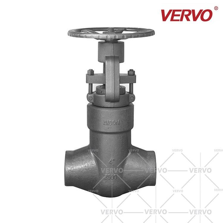 Solid Gate High Pressure Gate Valve Forged A105N Pressure Seal Bonnet 4 Inch DN100 2500LB SW PSB Gate Valve